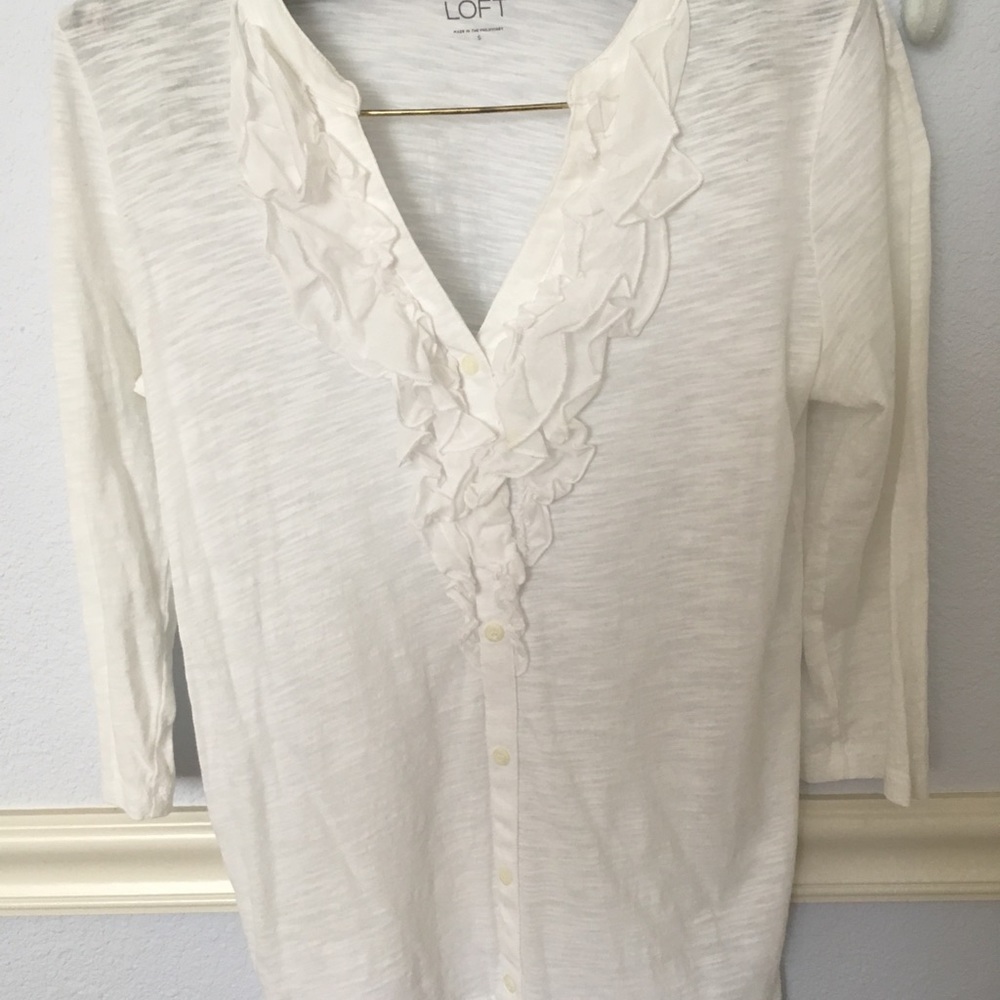 3/4 length sleeve cotton shirt